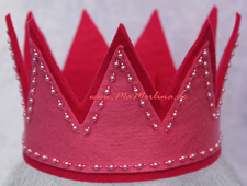 Geburtstagskrone Rosafee Perlmut