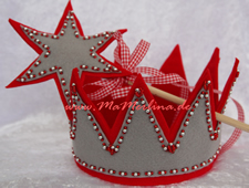 Geburtstagskrone, Sternsinger, Kippenspiel, Zauberstab; Zepter, Königszepter Feenzauberstab