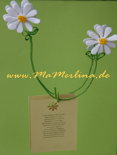 Blumenseil für Karten , Grußkartenhalter, Saugnapf Ostergruß, Geschenkverpackung, Mitbringsel Ostergruß
