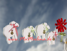 Osterlamm Schäfchenwolken Du bist das verlorene Schaar