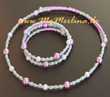 Halsreifen Armreifen für Mädchen farblich abgestimmt mit der Geburtstagskrone