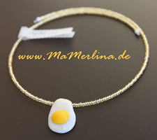 Halskette ich will das Gelbe vom Ei