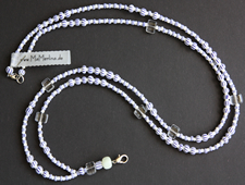 Schlüsselanhänger, Namensschildanhänger, Perlenkette mit Karabiner als Anhänger, Alles dabei, nichts verlieren